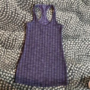 Lululemon tank. Size approx 6/8 medium purple/black/gray